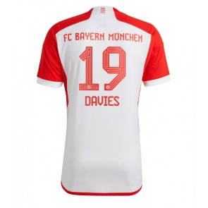 Bayern Munich Alphonso Davies #19 Domácí Dres 2023-24 Krátký Rukáv